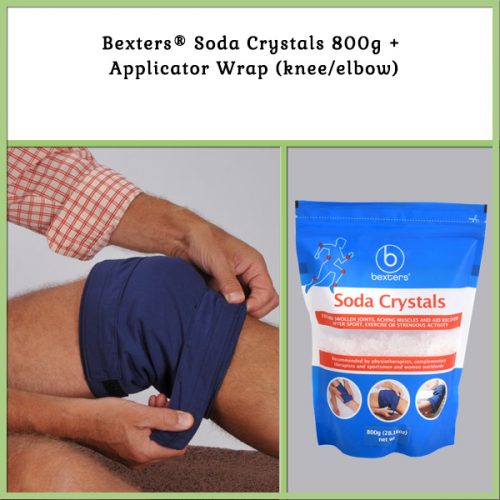 Bexters® Soda Crystals 800g + Applicator Wrap (knee/elbow) Bowen